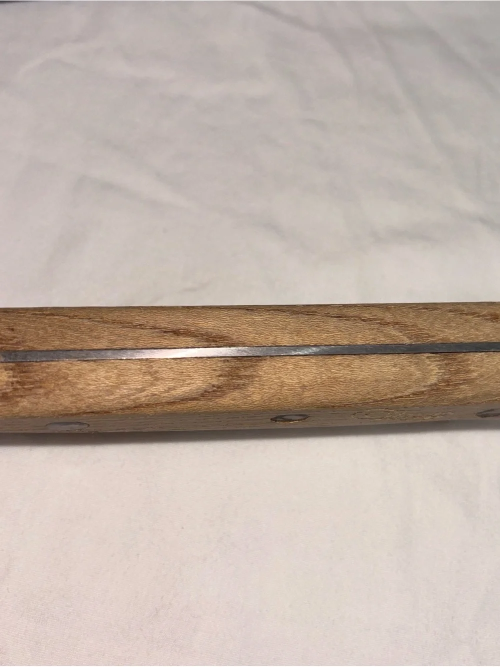 Vintage Roger’s Wood Handle Chef's Knife - Stainless Blade, Natural Wood
